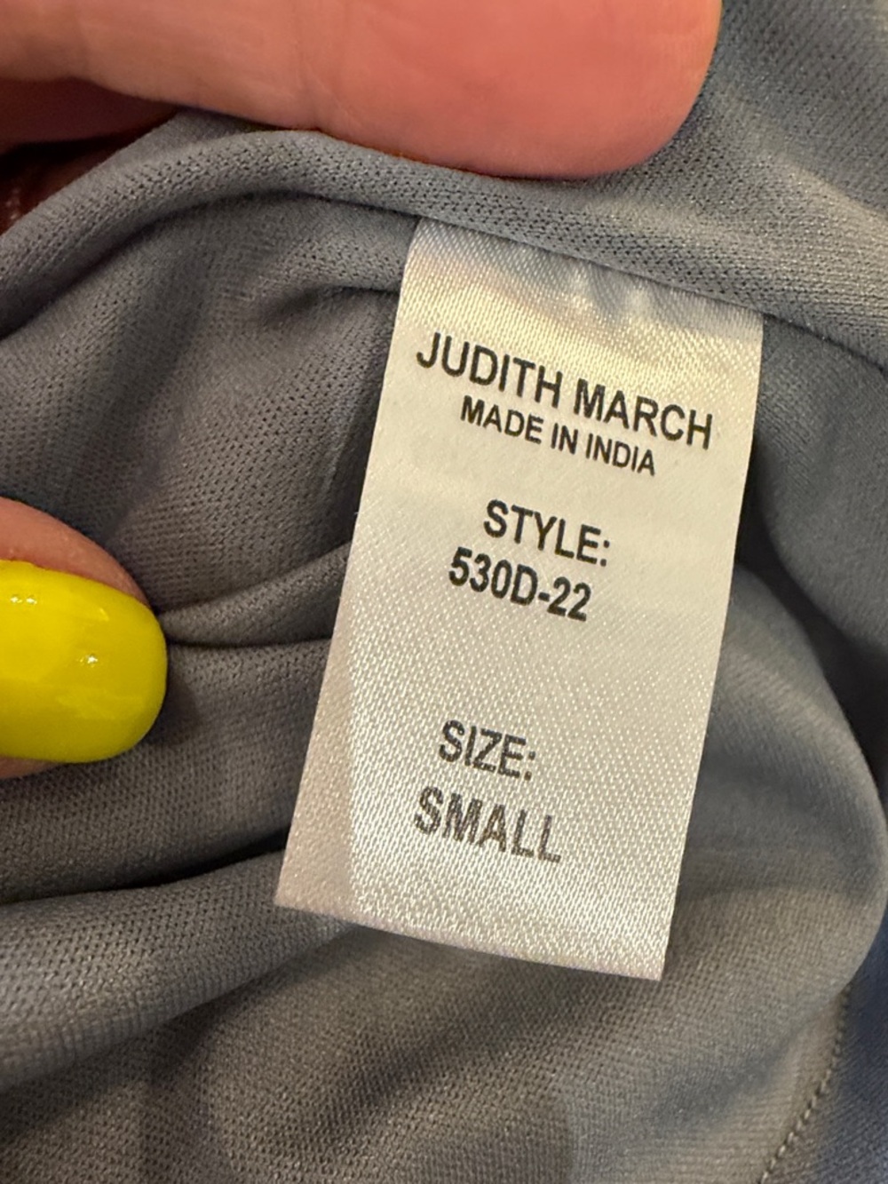 Judith March Red and Gray Tie-Dye Slip Dress - Picture 14 of 15